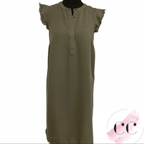 🌹NWT Carolina Belle Military Green Sleeveless Dress - Picture 3 of 12